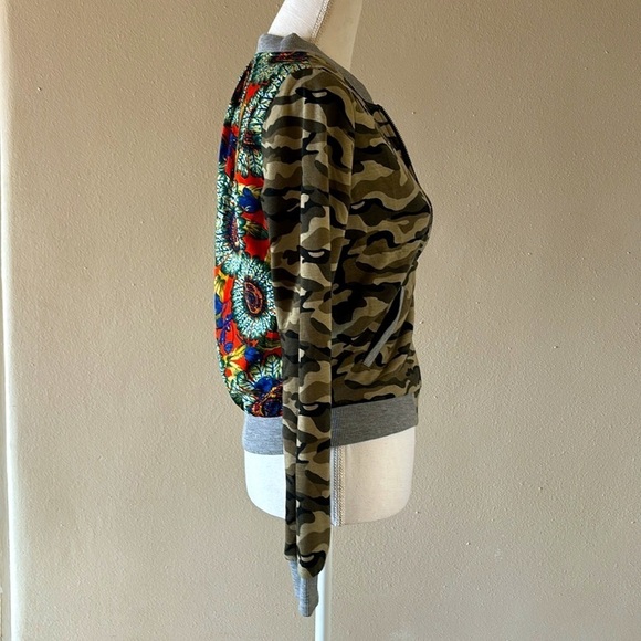 HOMMAGE for Los Angeles Jacket Camouflage and Floral S - Picture 4 of 4